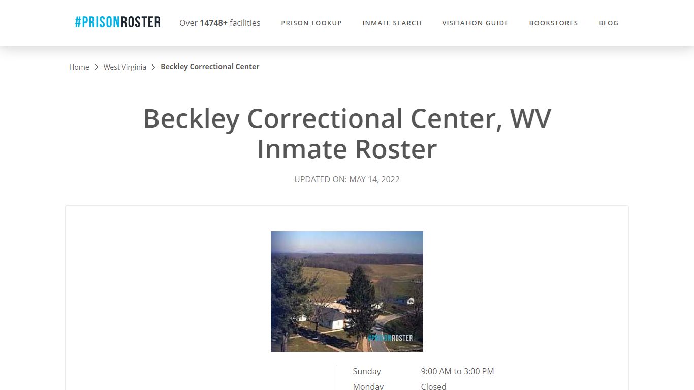 Beckley Correctional Center, WV Inmate Roster